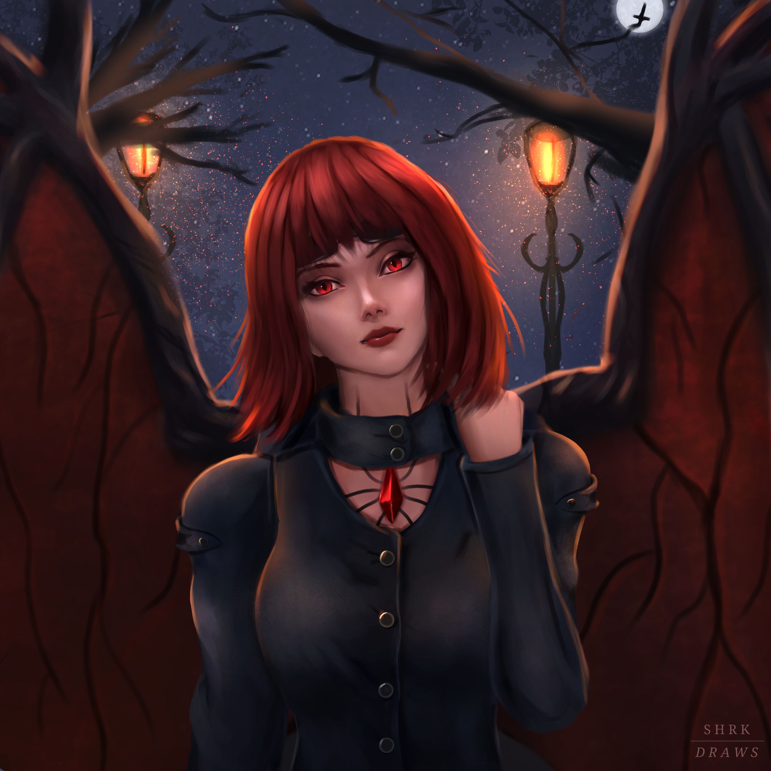 vampire girl art