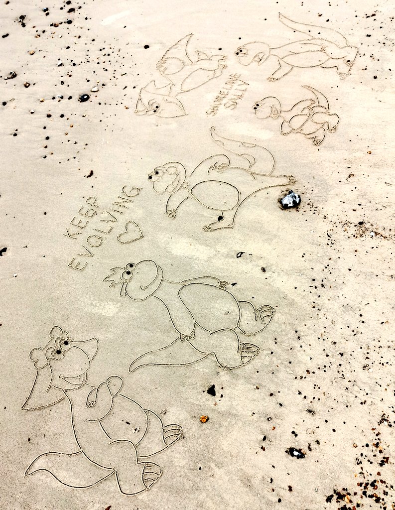 DigiDaughter's tweet photo. Keep Evolving ๐ฆ #DinoBabies #avoidextinction #Truman #LaBrea #Stanley #Franklin #Marshall #Dak #dinosaurs #FredWolf
#whatswiththebellybuttons
#StaySafe #sanddrawing #beachart #Lockdown2021 #morale #VitaminSea #Lockdown2020 #comics #cartoons โ๏ธ #SandBanksy #shorelinesally 1063-8 https://t.co/rCEnrRyISB