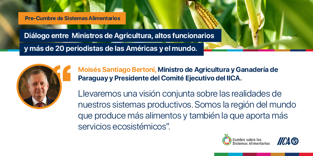 📌⛰Esta semana, Roma se ha convertido en el escenario de la Pre-Cumbre de Sistemas Alimentarios. 
🤝Allí, los países del hemisferio presentarán el documento “Principales mensajes en camino hacia la Cumbre de las Naciones Unidas sobre los Sistemas Alimentarios,