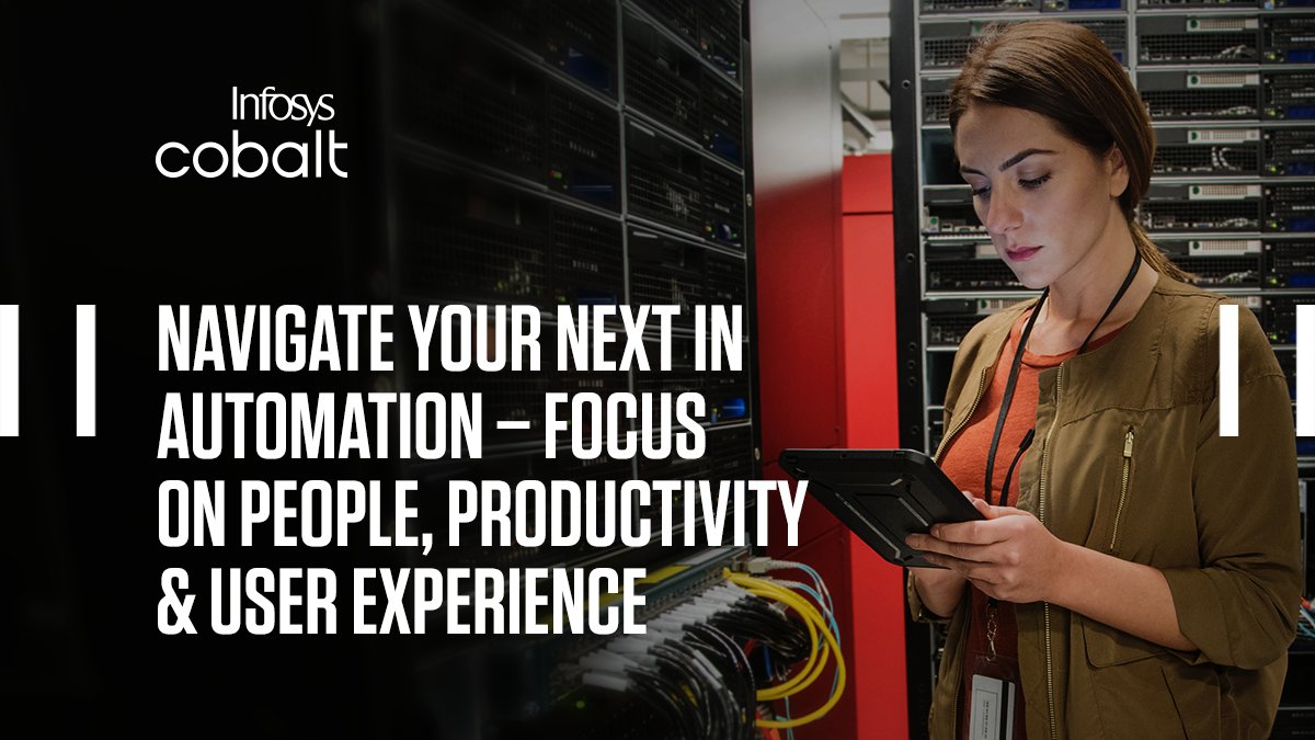 Infosys's tweet photo. Pandiya Kumar Rajamony, Infosys, shares his perspectives on the role of #automation in #digitaltransformation and explains how enterprises can elevate their automation approach to achieve better outcome. Read more. https://t.co/GrLWRCJhOC #InfosysCobalt https://t.co/GH3Iri6RSX