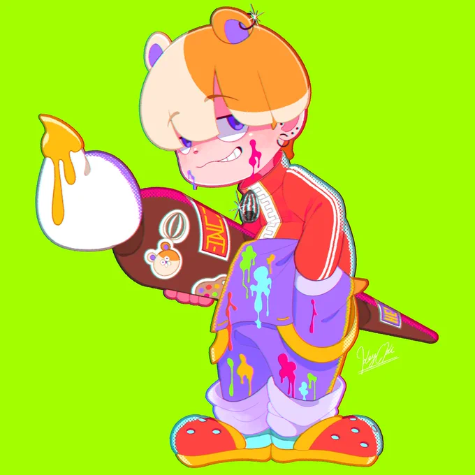 「」「」「」 #リプ来た3つの絵文字でキャラデザする 