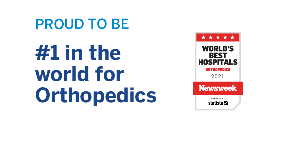 HSS has been ranked the No. 1 hospital for #orthopedics in the U.S. for the 12th straight year by @usnews and is also recognized as a leader in #rheumatology at No. 4: news.hss.edu/hss-nationally…