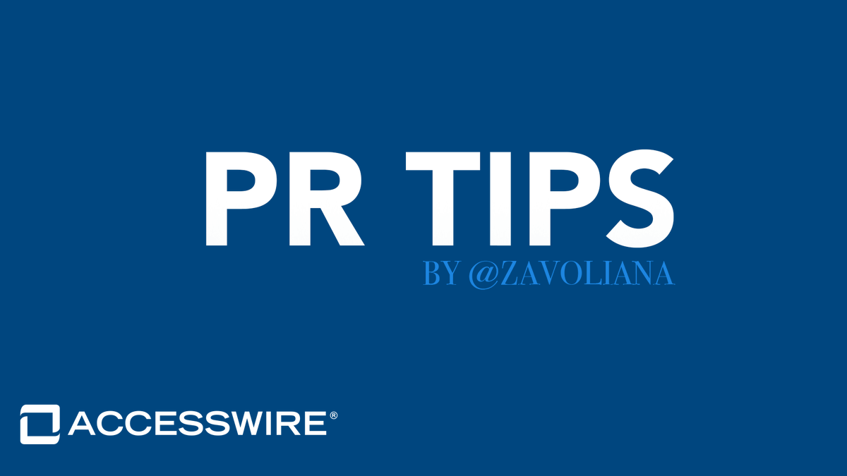 accesswire's tweet photo. Without PR, a business may have a hard time growing and thriving in its respective industry. Here are some PR tips highlighted by @ZavoLiana everyone should take into account: https://t.co/0uORBgKECt
#PR #PRImpact #Benefits https://t.co/kfTREIekCV