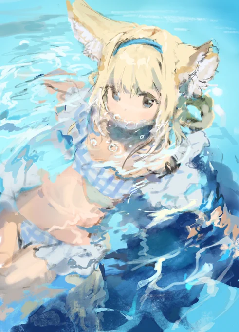 スズランちゃんの水着も見たい… #アークナイツ 