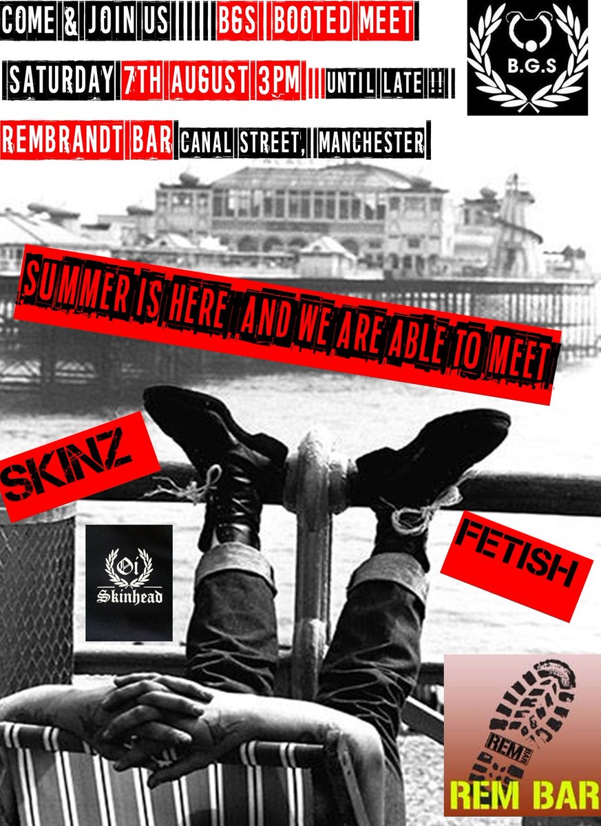 Join the Skinhead social <a href="/RemBarManc/">Rem Bar</a> on Saturday 7th August from 3pm