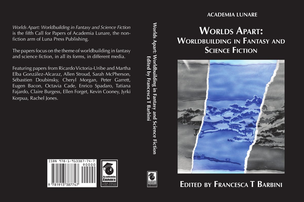 Discover Worlds Apart: Worldbuilding in Fantasy and Science Fiction!  <a href="/AllenJStroud/">Allen Stroud</a> <a href="/Tatiana19796/">Tatiana Fajardo</a> <a href="/Winged_Leo/">Ricardo Victoria 🐢</a> <a href="/CherylMorgan/">Cheryl Morgan</a> <a href="/EnricoSpadaro7/">Enrico Spadaro</a> <a href="/ellen_mic/">Ellen Forget</a> <a href="/summer_moth/">Sarah McPherson</a> <a href="/sebdoubinsky/">sebastien doubinsky</a> <a href="/EugenBacon/">Eugen Bacon</a> <a href="/OJCade/">Dr. Octavia Cade</a> <a href="/BostonWookiee/">Kev Da Wookiee</a> <a href="/cr_burgess/">Claire Burgess</a> <a href="/AleiKotdaishura/">Alei Kotdaishura</a> lunapresspublishing.com/product-page/w…
