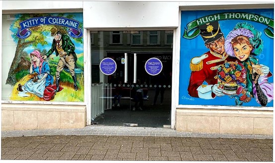 CausewayCouncil's tweet photo. ✨A public art programme is bringing renewed vibrancy to our town centres as the pandemic recovery process continues.

✨The added colour has helped to increase visual appeal while creating a more positive experience for everyone.

✨Read more here https://t.co/wmQv2UcgiQ https://t.co/JmkMOUHm0E