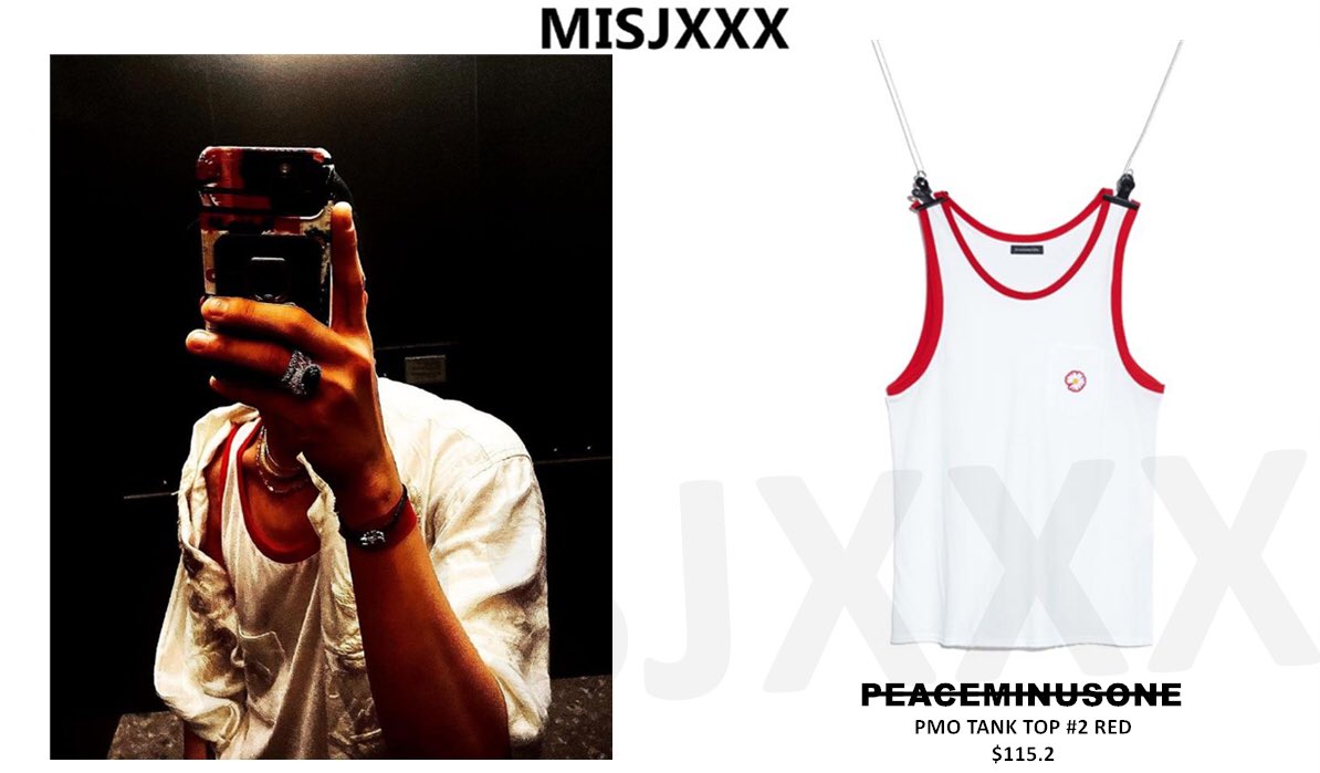 GDSTYLE on Twitter: "#GDStyle 👉🏻#PEACEMINUSONE PMO TANK TOP # 2 RED