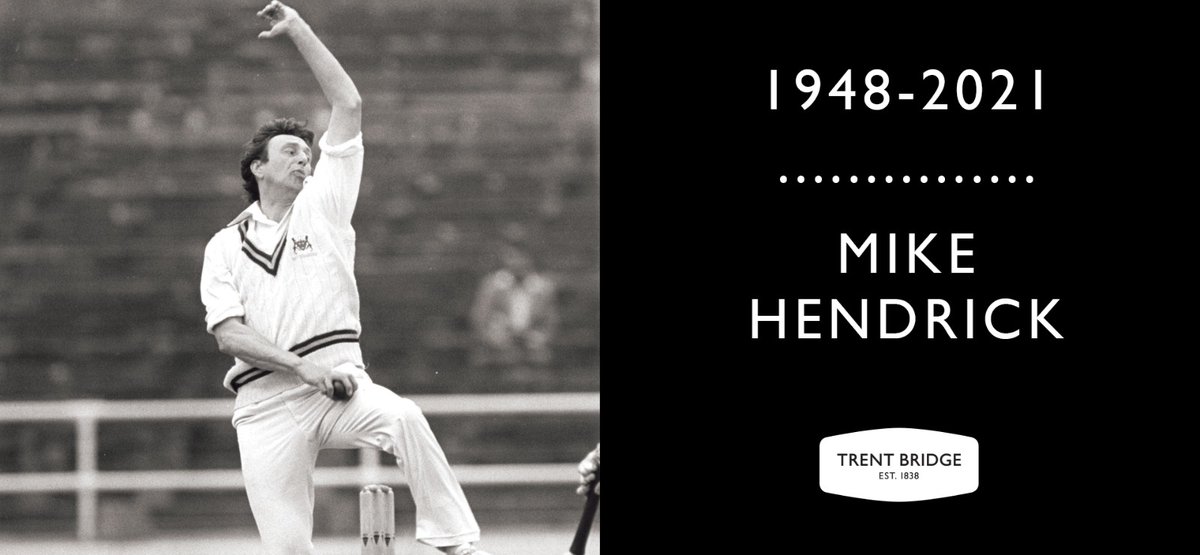 TrentBridge's tweet photo. 'Blood, sweat and tears' and a lover of cricket to his very core.

We are saddened to learn of the passing of Mike Hendrick.

Read more 👉 https://t.co/HGOVrBZ8mf https://t.co/7umvA22mlB
