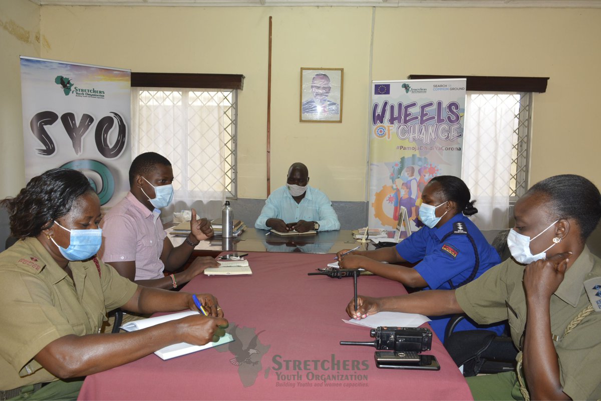 StretchersYouth's tweet image. #WheelsOfChange #SYOatTEN 
The importance of collaboration between the security actors and the community cannot be underestimated as Security actors have been critical towards response to covid-19 efforts. Today we had round-table engagements with the key security actors.
