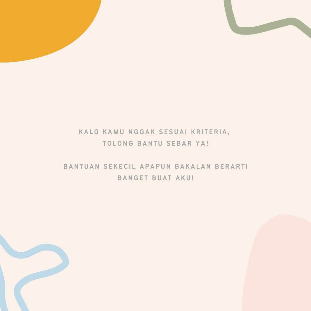 GIMANA PERASAAN KAMU SELAMA SEKOLAH PJJ?

Yuk, bantu skripsi aku. Isi rangkaian pertanyaan yang hanya sedikit. Orang yang beruntung bakalan dapet saldo e-wallet sebesar 50rb lho!

✨tinyurl.com/BantuSkripsiRD…✨
✨tinyurl.com/BantuSkripsiRD…✨

#banturt #helprt #skripsi #GA #giveaway