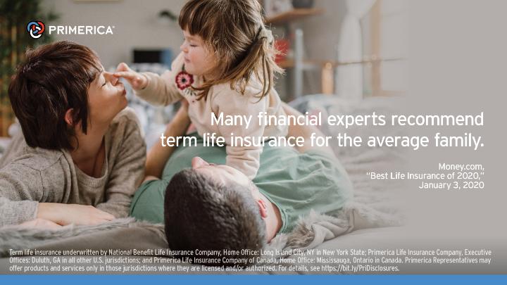 DANapolitano's tweet photo. Primerica helps families with affordable term life insurance - it’s what many experts recommend. https://t.co/xVXXykNi00 https://t.co/xyEgDN1HCY