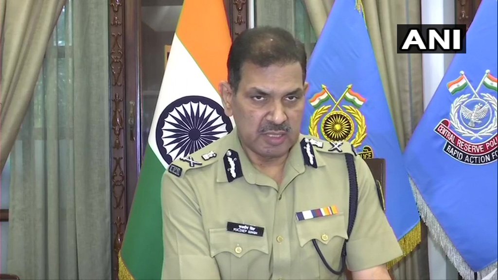 "Tension escalated on #AssamMizoramBorder when police forces of two states entered into a clash over a disputed border area. It further escalated when they fired bullets at each other. Situation was brought under control with intervention of CRPF": DG CRPF Kuldeep Singh (ANI)