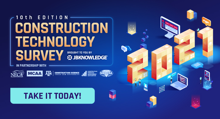 markaflysr's tweet image. Calling all construction pros! The 2021 ConTech Survey is here: jbk.fyi/3rxPYZq
Vote for your favorite construction software &amp;amp; apps. Participate and you will be sent the results before public release &amp;amp; also be entered to win a trip to The ConTech Roadshow! 
#ConTechSurvey