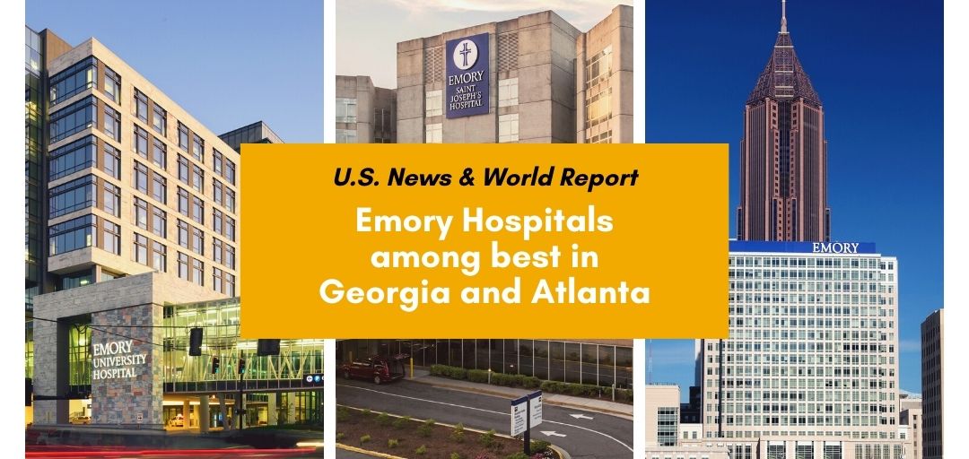 EmoryUniversity's tweet photo. For the 10th year in a row, U.S. News &amp; World Report has ranked Emory University Hospital the No. 1 hospital in Georgia and metro Atlanta in the regional rankings of U.S. News Best Hospitals.  https://t.co/RqYO2d5tJL https://t.co/W9a1KxQbKs