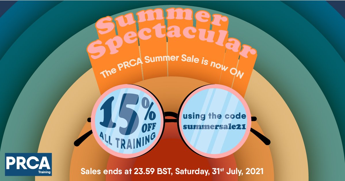PRCA_BorderNE's tweet photo. ๐จReminder!๐จThe #PRCASummerSale ends this Saturday (31 July)! Get 15% off all training. For details of courses - incl. classroom training, online training, bespoke sessions and qualifications - and to book๐https://t.co/hw2yqLj0s3 https://t.co/RdRomJswQx