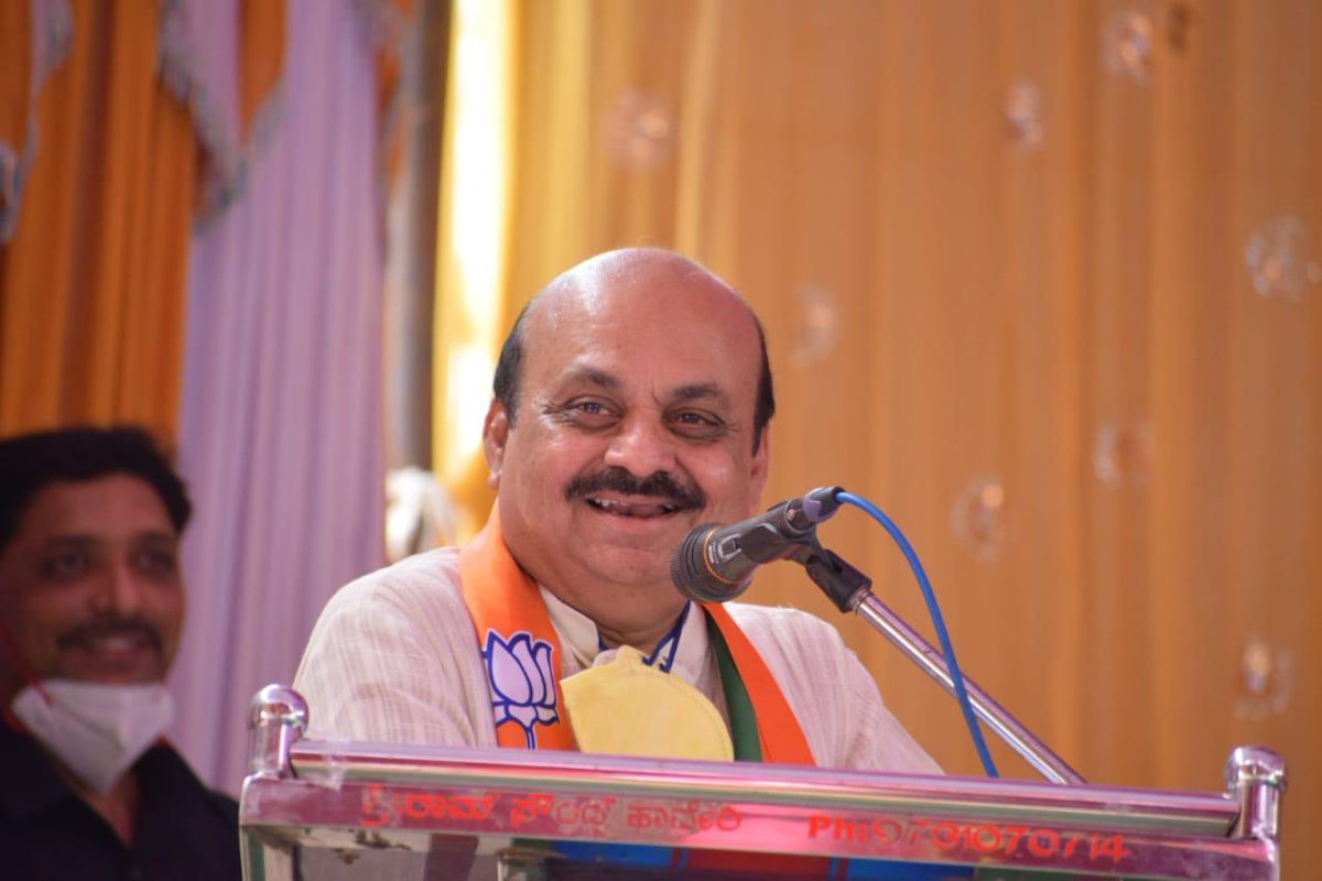 poonjashree's tweet photo. #BasavarajBommai ji is the new Karnataka CM - all the best @BSBommai Sir https://t.co/ve6bMY9HIR