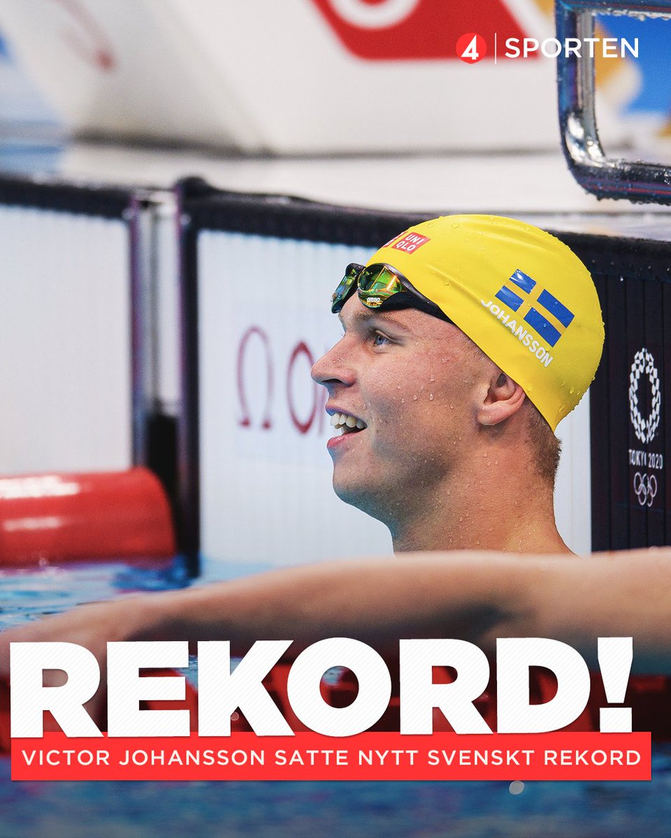 Vilken resa! 🙌 Det senaste året har Victor Johansson varit svårt sjuk i covid och för sju månader sedan låg han i respirator - idag simmade han hem ett nytt svenskt rekord på 800m fritt i OS i Tokyo! 🔥 Johansson kom i mål på tiden 7.49,14 👏🇸🇪