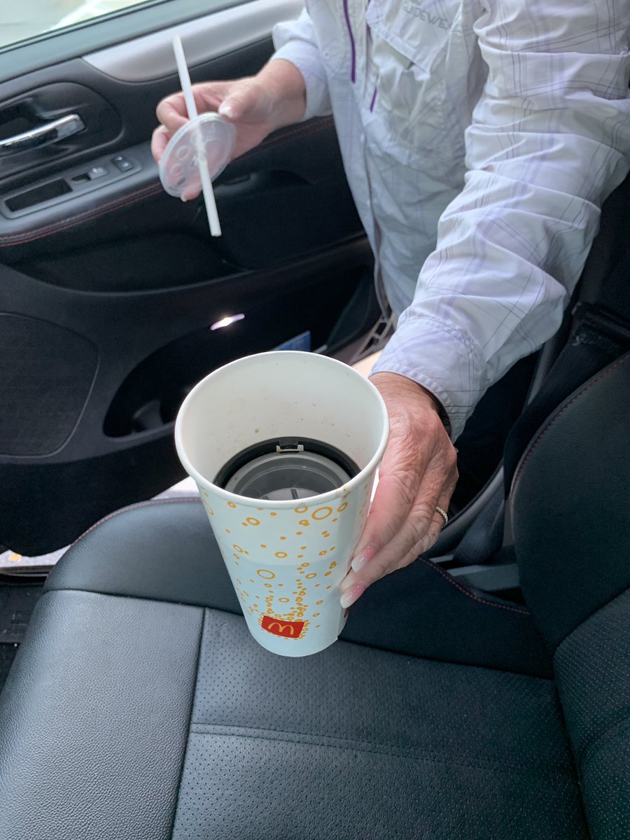 VPDrone's tweet photo. I’m NOT loving it…parts of the drink machine in my sister’s drink. We went back to show them it. They were excited to get it back. Quite wrong to make her pay for another drink! #notright #McDonalds #taverinermcdonalds https://t.co/P5VojaMqlX
