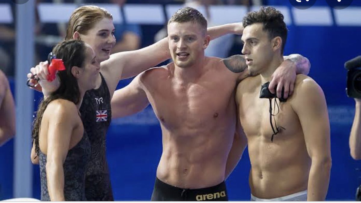 Because they’re families sadly aren’t here Swim Team GB has become one big family who look after each other 🇬🇧 #Tokyo2020