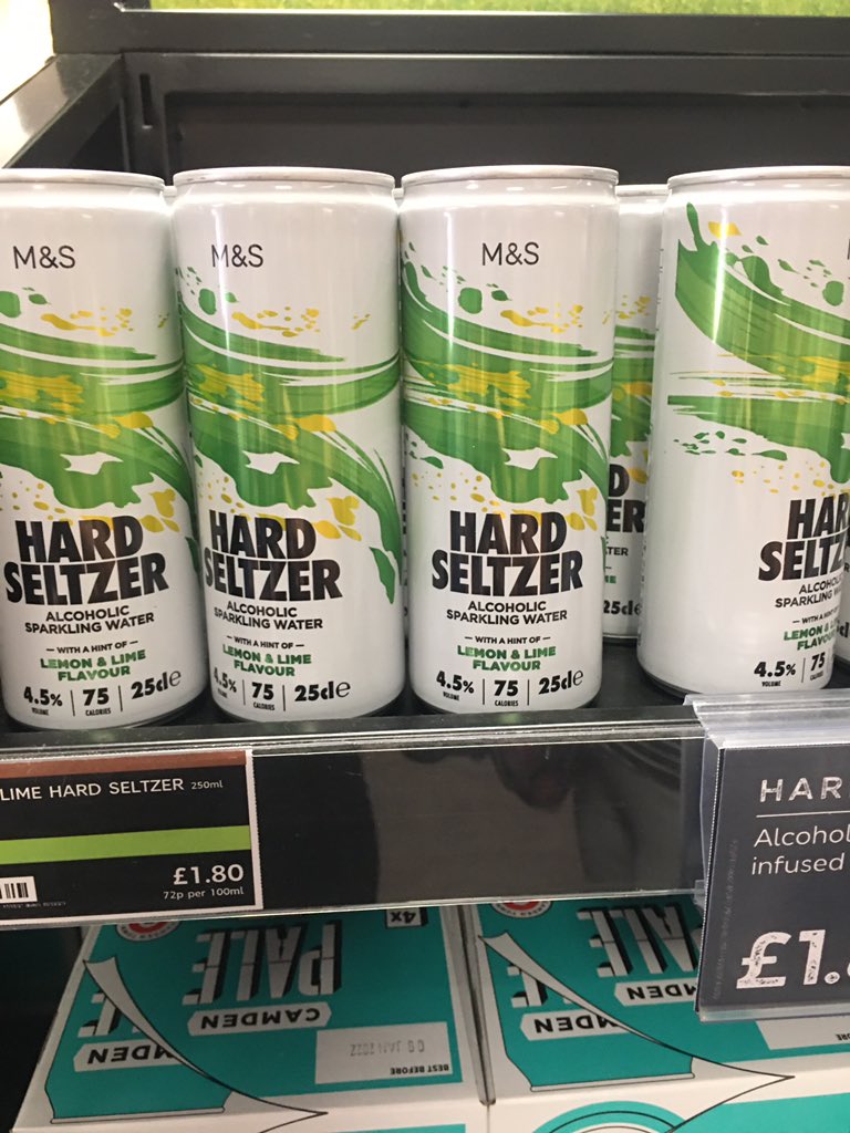 I’m shocked and disgusted that <a href="/marksandspencer/">M&S</a> are selling Alcoholic Sparkling Water, and on a display next to the tills  … what kind of message is this ? Who are they targeting ? We need to address this country’s relationship with alcohol right now !