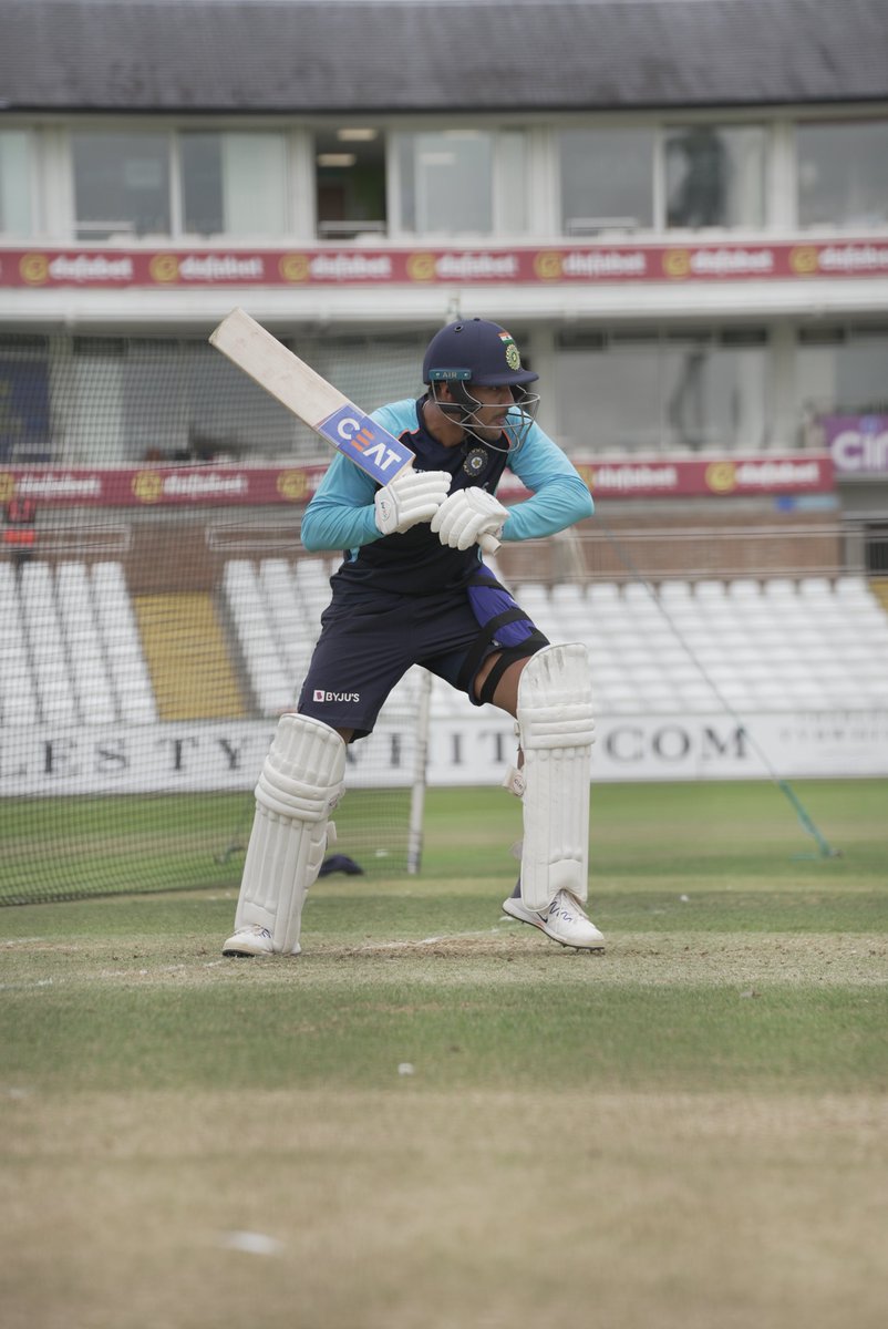 BCCI's tweet photo. #TeamIndia back at it and having a centre wicket training at Durham Cricket Club ahead of the five-match Test series against England.

#ENGvIND https://t.co/Y71qe4b4mo