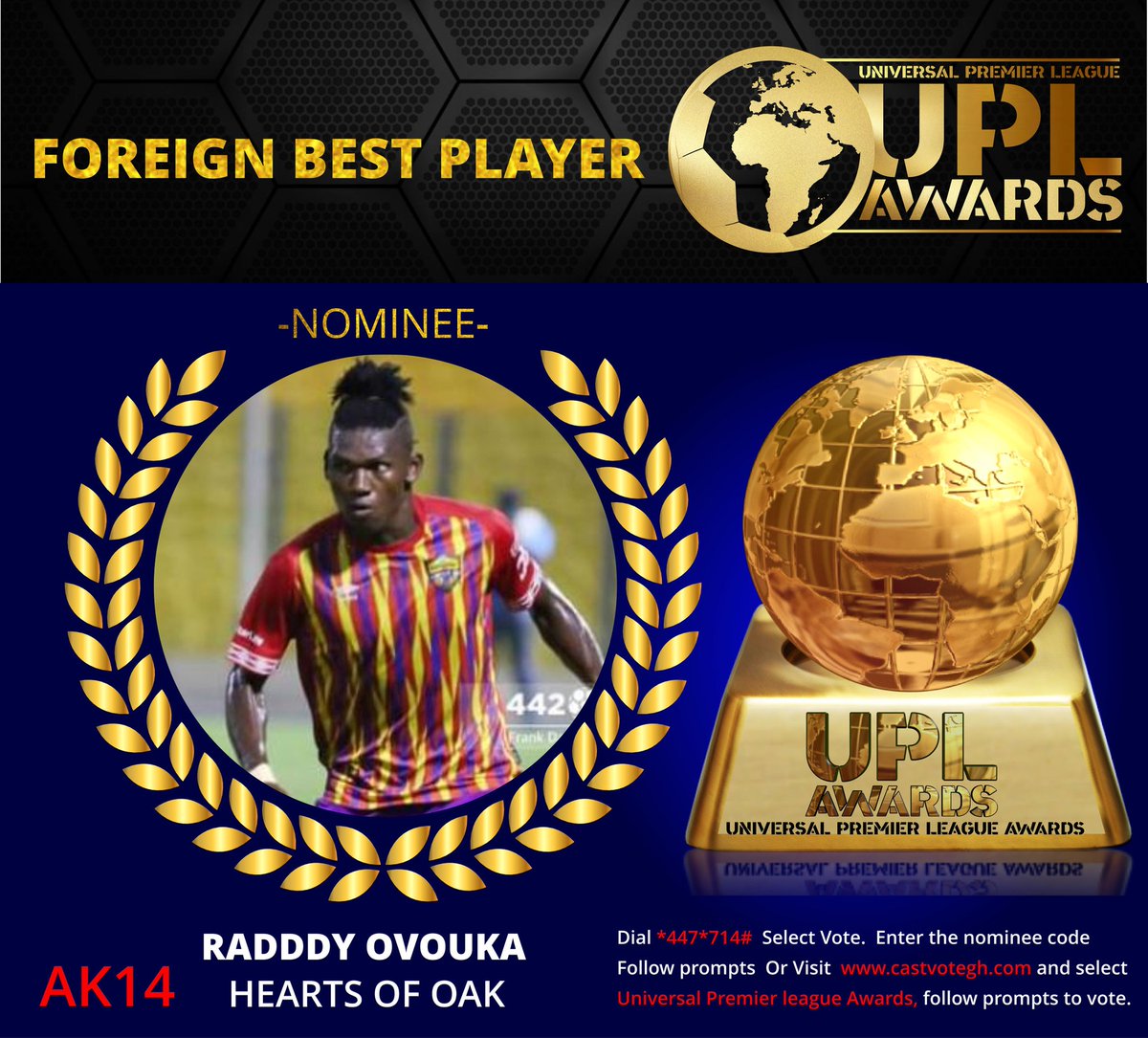 upl_awards's tweet photo. Best Foreign Player of the Season Nominees
@OvoukaRaddy of @HeartsOfOakGH and @FabioGamaDos10 of @AsanteKotoko_SC 

#UPLA2021 https://t.co/ZkRyJ79mI1