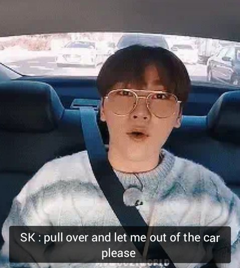 saltysoon's tweet photo. Dokyeom : what happens if I press the gas and the brake at the same time?

Hoshi : the car takes a screenshot

Seungkwan : pull over and let me out of the car please https://t.co/3ygpbgJlhw