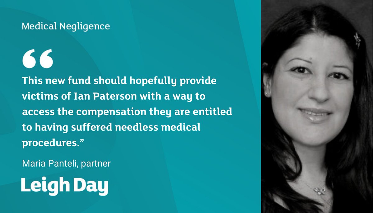 A new compensation fund has been set up by private healthcare company Spire Healthcare for victims of disgraced breast surgeon Ian Paterson leighdaylaw.info/2VhmEtV
