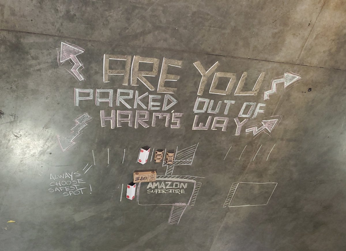 Always choose.. Best parking Selection.... stay away from hazards