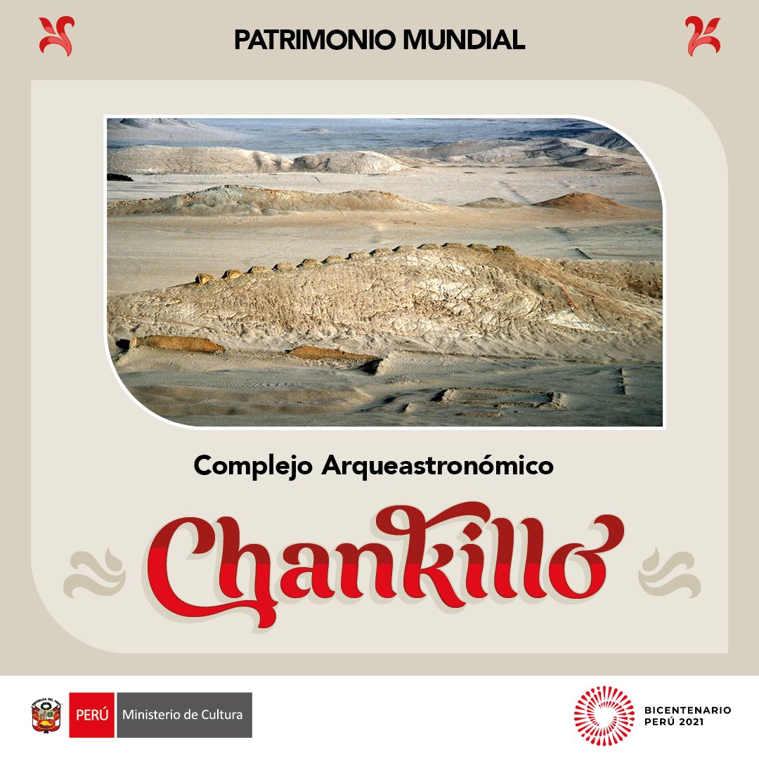 ¡Felicidades Perú! 
UNESCO ha declarado PATRIMONIO MUNDIAL el Complejo Arqueastronómico Chankillo. Con esta inscripción, Perú ha pasado a tener 13 sitios en la lista de Patrimonio Mundial.
#BicentenarioPeru 
@UnescoPeru <a href="/UNESCO_es/">UNESCO en español 🏛️#Educación #Ciencia #Cultura</a> <a href="/UNESCO/">UNESCO 🏛️ #Education #Sciences #Culture 🇺🇳</a>