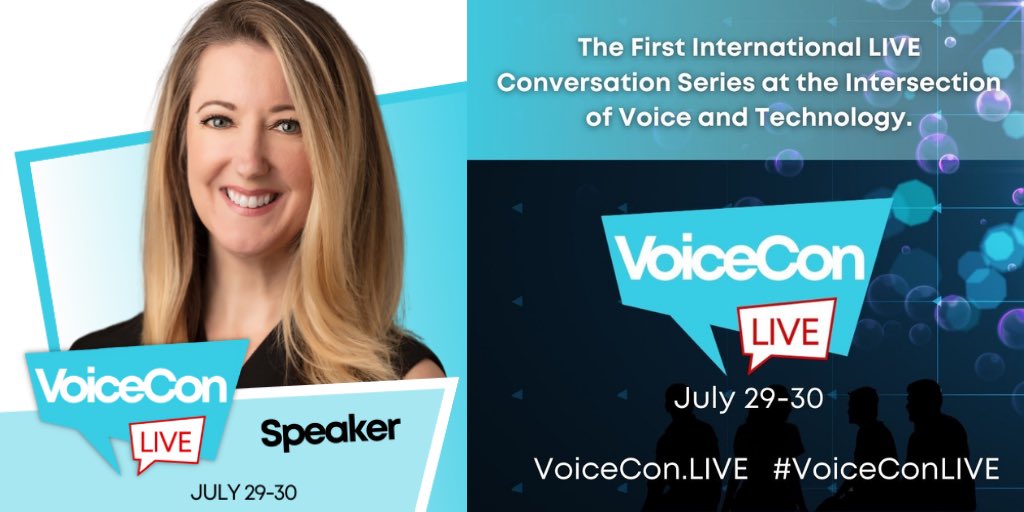 SarahAndrewWils's tweet photo. THURSDAY! I’m excited to be part of the Keynote at #VoiceConLIVE with #VoiceFirst experts I’ve long admired. Come join!
📆 Thurs July 29
⏰ 8am PT / 11am ET / 5pm CET
📝 https://t.co/jbSFpxNBIG
🗣 @sprayaga @whatsupanna @audiobrain_ny @jennymero @TweetRupal @brookebhawkins https://t.co/HeaPGcTXHR