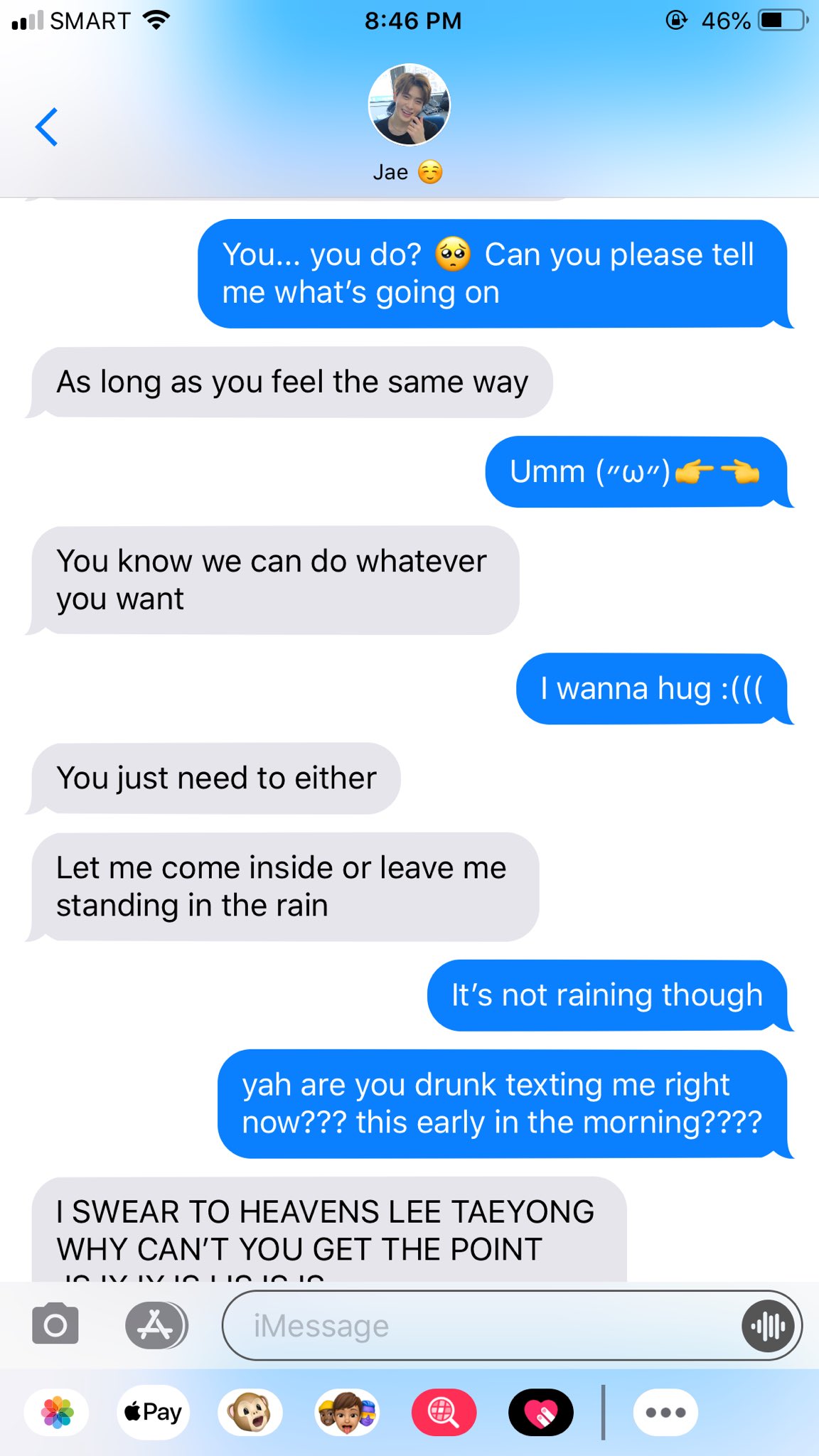 ᶜʳʸˢᵗᵃˡ on Twitter "A jaeyong two tweets au where Jaehyun confesses to