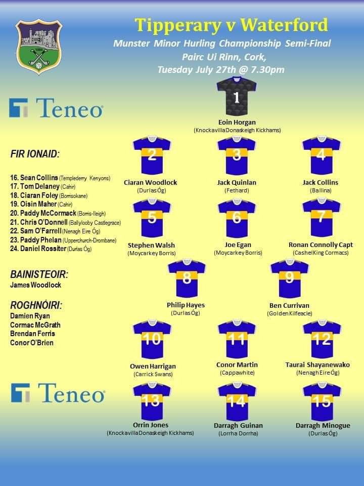 Thurles Sarsfields GAA on Twitter "Best of luck to Ciaran Woodlock