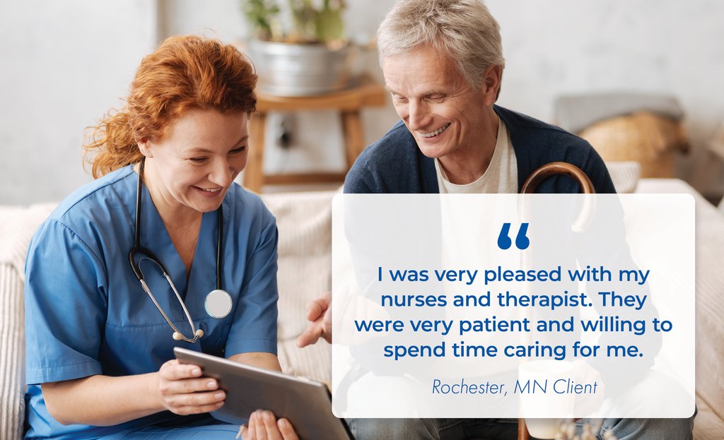 Recover_Health's tweet photo. A little bit of patience and care go a long way to make anyone's day! #lovewhatwedo https://t.co/uKOlBykoJp