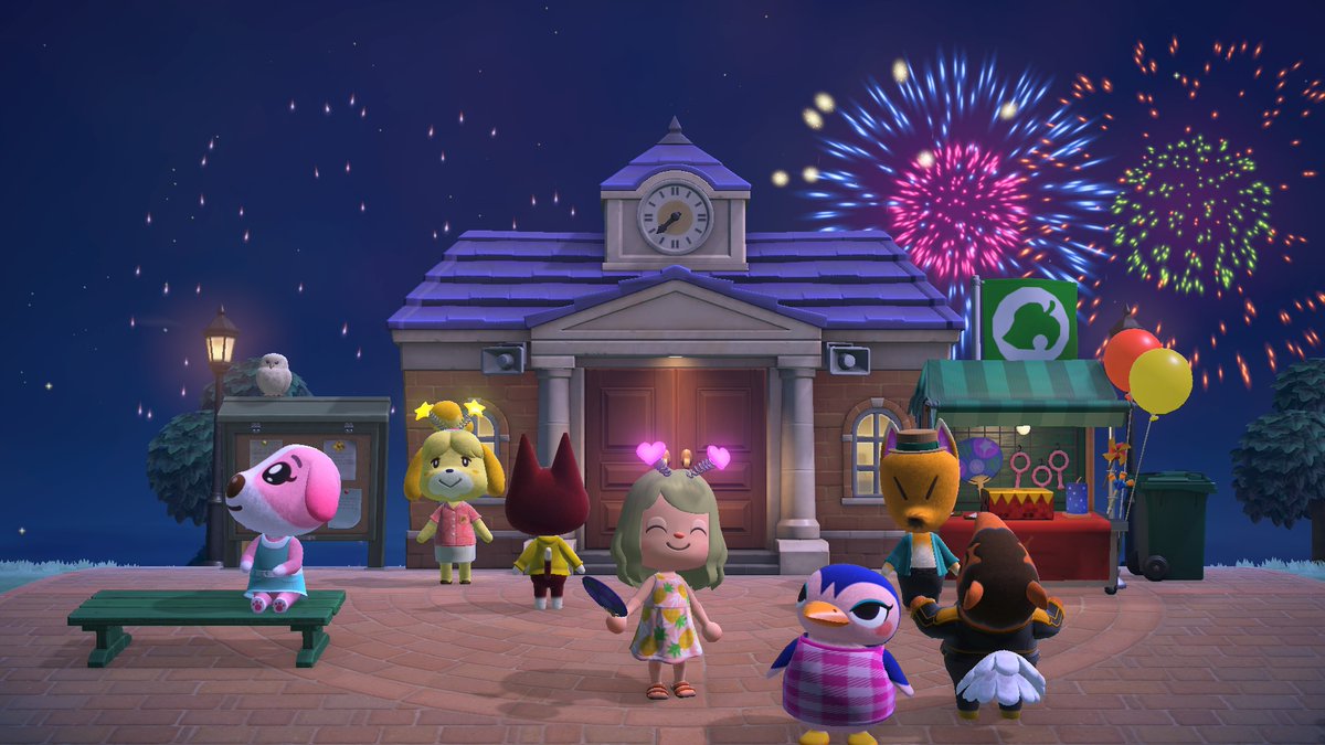 Une nouvelle mise à jour pour #AnimalCrossingNewHorizons sera disponible le 29/07. Assurez-vous d'avoir la dernière version pour profiter des prochains feux d'artifice hebdomadaires et des nouveaux objets de saison.
