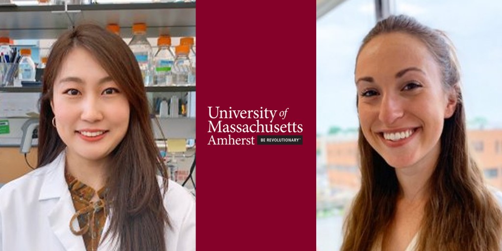 Grad students &amp; food science trailblazers Christina Wormald &amp; Minji Kim recently received prestigious awards for their work with UMass #foodscience. ow.ly/Mv8W50FDTJh