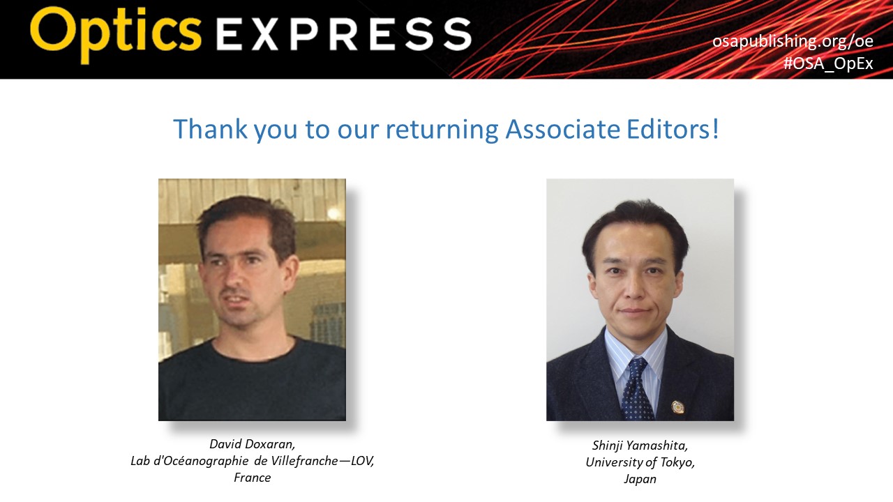 Optica Publishing Group on Twitter "On this ThankYouEditorsTuesday