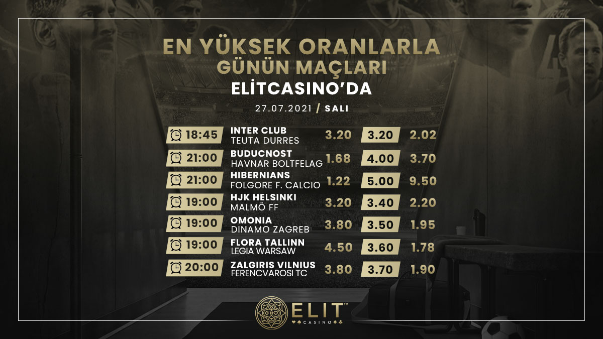 ✨✨✨GÜNÜN MAÇLARI✨✨✨

📺Elit kalite canlı yayın
💰En yüksek anlık oranlar
💸Jet Hızında Sınırsız Çekim
🎁750 ₺ Spor Hoşgeldin Bonusu

Hepsi Elit Casino'da👇🏻

💻📱heylink.me/elitcasino