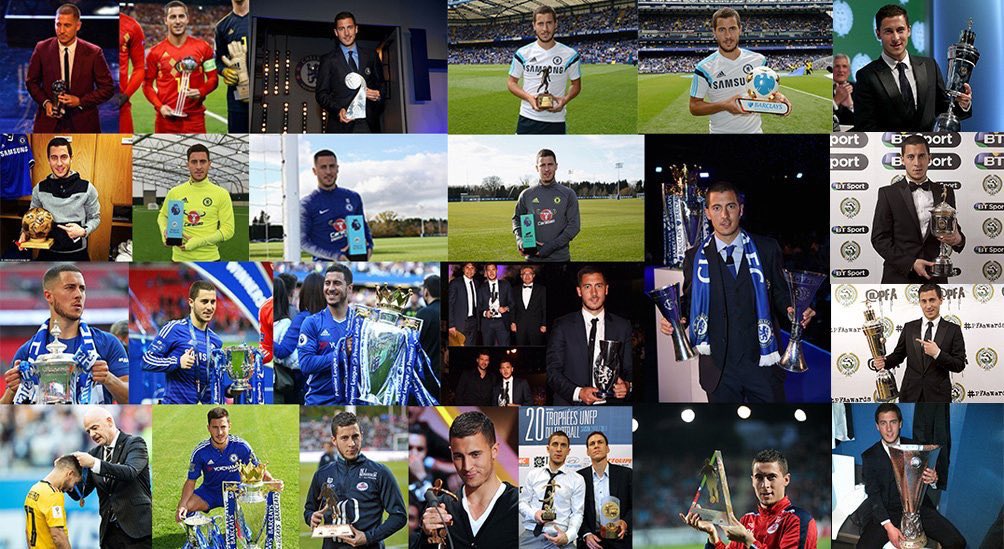 nmzmirza's tweet photo. @Adam55032530 @AJ_MUFC25 @mxttez @LJxmes This is just 10% of hazard’s awards. He is 10x more achieved than mane. Go compare mane to salah or soemthing. You’re embarrassing. https://t.co/68xCV3Ys0m