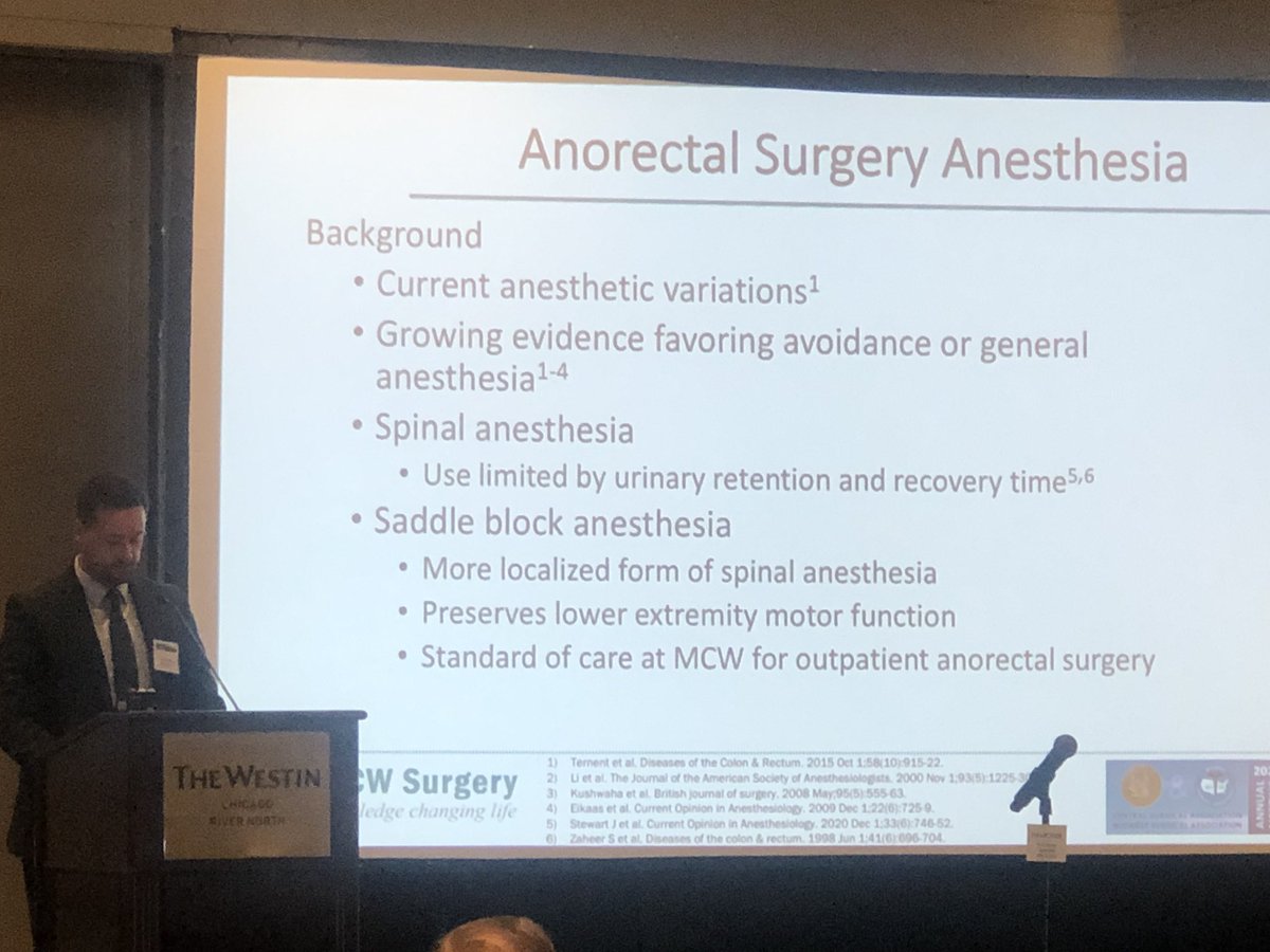 MCW Surgery (@mcwsurgery) on Twitter photo Great discussion on our institutional experience with saddle block anesthesia for anorectal surgery by PGY4 resident Dr. Paul Dyrud! <a href="/CentralSurg/">CentralSurgical</a> @CarrieYPMD <a href="/TimRidolfi/">Tim Ridolfi</a> <a href="/MCW_Anesth/">MCW Anesthesiology</a> #knowledgechanginglife Great discussion on our institutional experience with saddle block anesthesia for anorectal surgery by PGY4 resident Dr. Paul Dyrud! <a href="/CentralSurg/">CentralSurgical</a> @CarrieYPMD <a href="/TimRidolfi/">Tim Ridolfi</a> <a href="/MCW_Anesth/">MCW Anesthesiology</a> #knowledgechanginglife