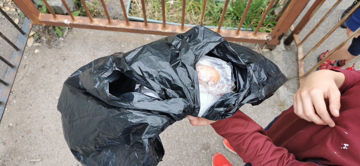 HyndlandASC's tweet photo. The boys with a parachute construction that glided this egg to a beautifully safe landing, winning the Egg Drop Challenge https://t.co/vxzXhTA7lm