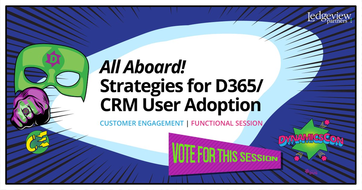 ledgeviewcrm's tweet image. Do you want to learn about more effective ways to improve your Microsoft Dynamics 365/CRM user adoption? Vote for Chad Collett's session to be presented at #DynamicsCon2021! dynamicscon.com/submission/all…