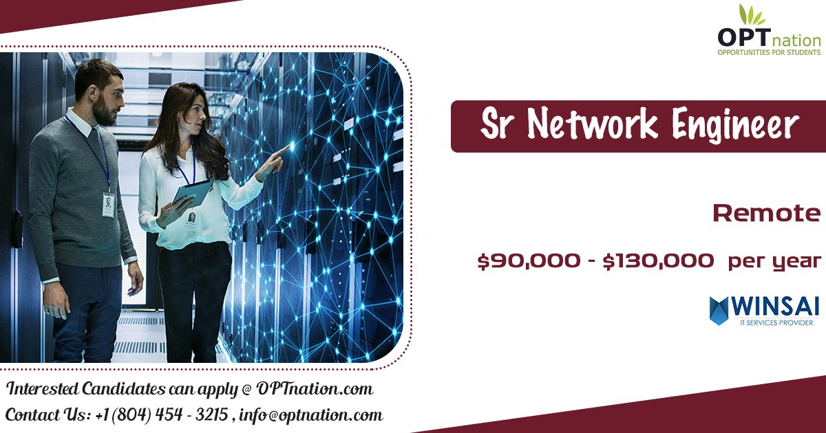OPTnation on Twitter "Hiring Now Sr Network Engineer, Remote Build
