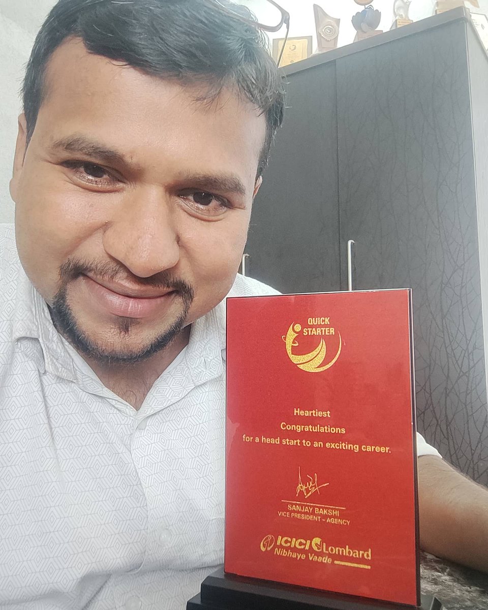 Awarded as Best performer!! 

#healthinsurance #awareness 

Thanks to all for your support and I'll try my best to provide you best services in any Insurance assistance.!!!