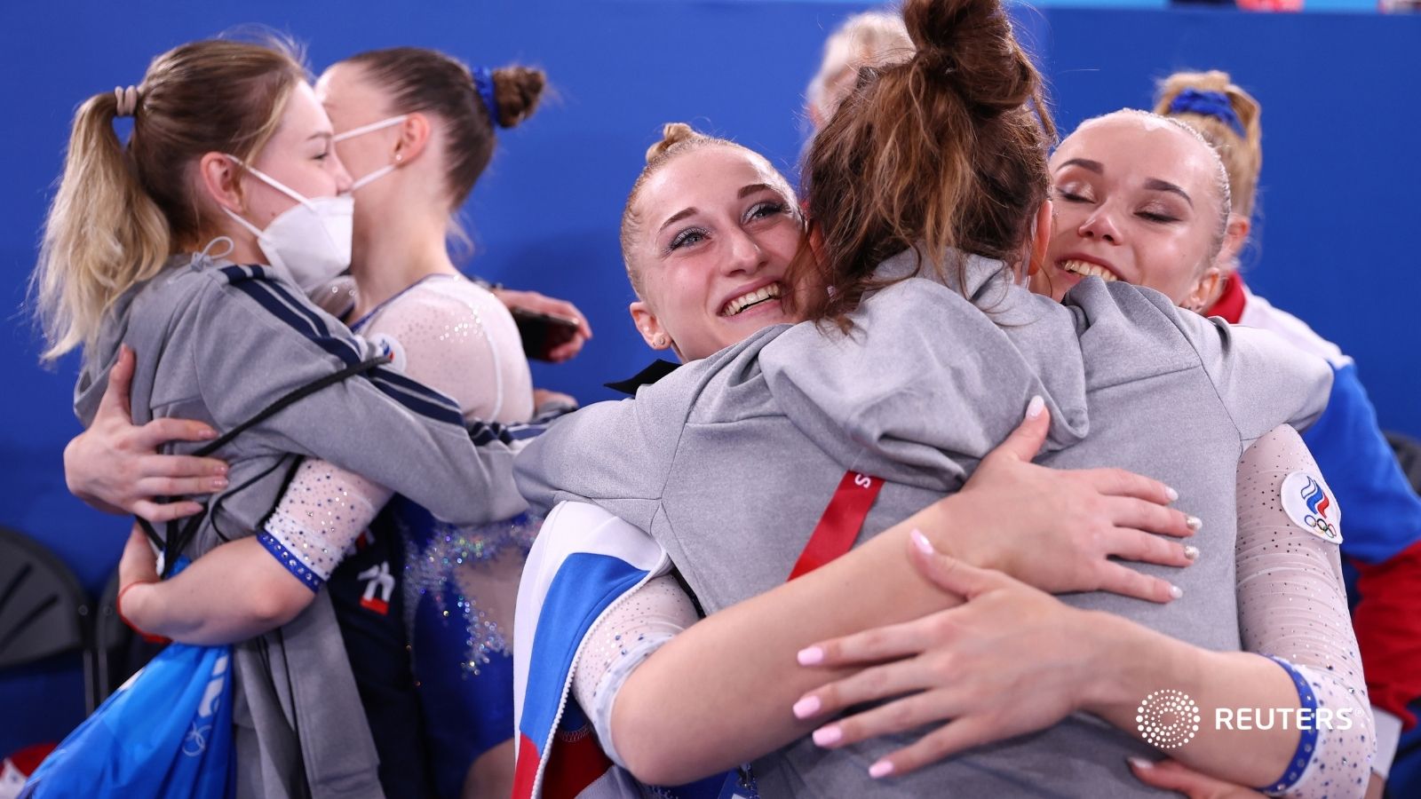 Russian Olympic Committee team wins women's gymnastics team gold 