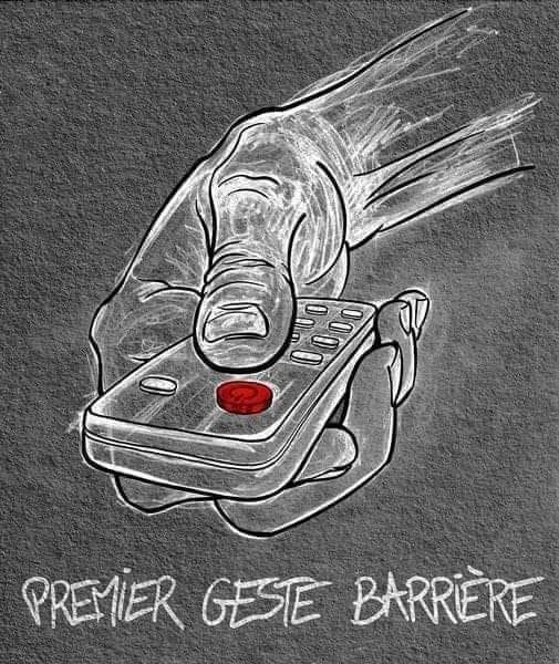 bazouzabou's tweet image. le premier des gestes barrière; éteindre votre TV et éveiller votre conscience et votre réflexion personnelle 
#manif31juillet @DidierMaisto @pelikolio