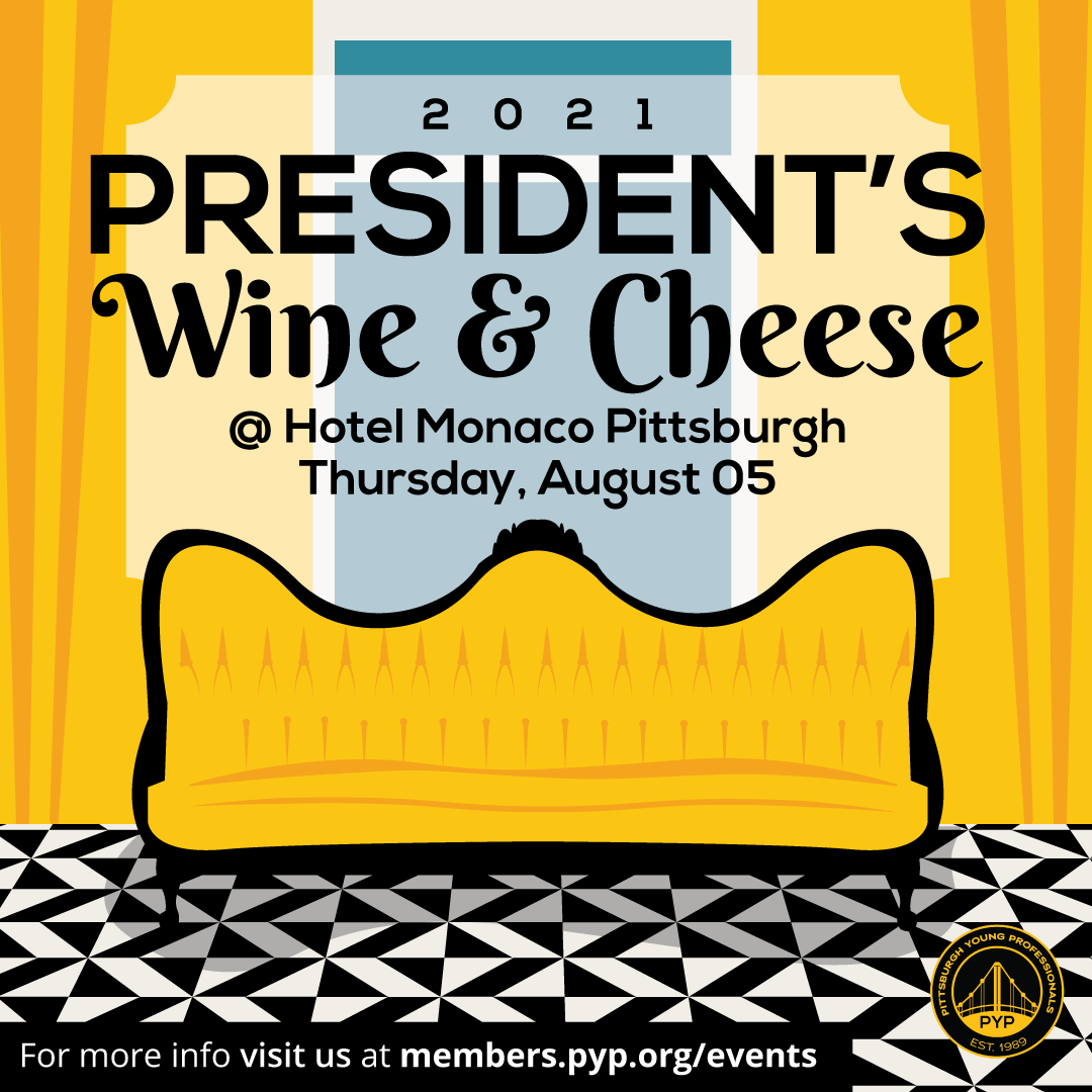 PghYoungProf's tweet photo. Our annual President's Wine and Cheese is back! As our largest event of the year, this will be a great opportunity to get to know the current Board of Directors and the organization as a whole.  #pghyoungprofessionals

This is a FREE event. Register here: https://t.co/uWwfhctXi1 https://t.co/XXs3SLtpeX