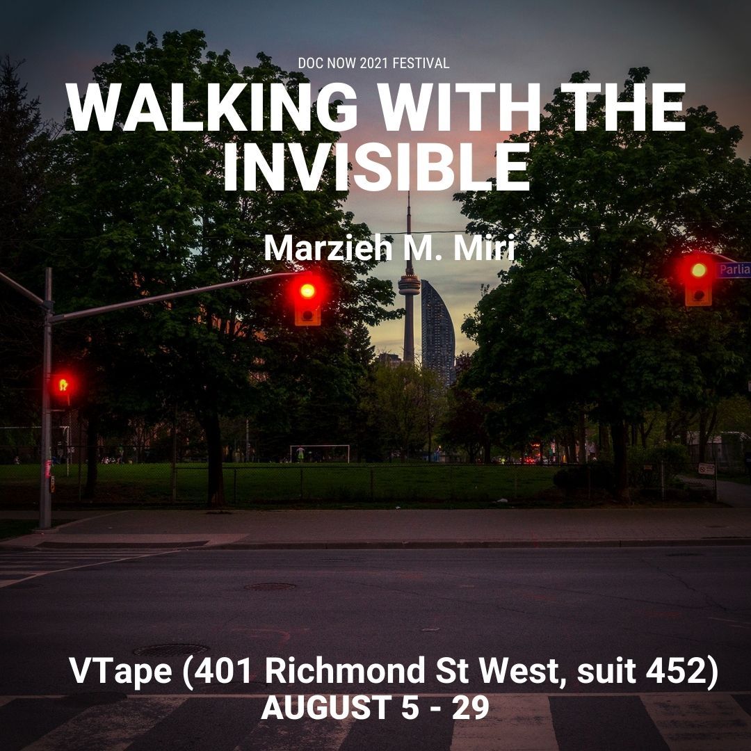 Meet Marzieh Mohammadmiri, presenting her work 'Walking with the Invisible' at Vtape (401 Richmond St W) August 4-29.
Learn more about Marzieh  here:  bit.ly/3rsthWn