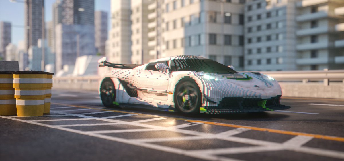 Koenigsegg Jesko 
Built in collaboration with <a href="/Joel____99/">Joel__99</a>.

📸Render by <a href="/Paul_Sireau/">Paul Sireau</a> 
#Minecraft #minecraft建築コミュ #Koenigsegg